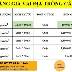 vải địa kỹ thuật