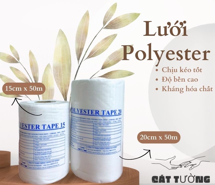Lưới gia cường chống thấm polyester loại tốt