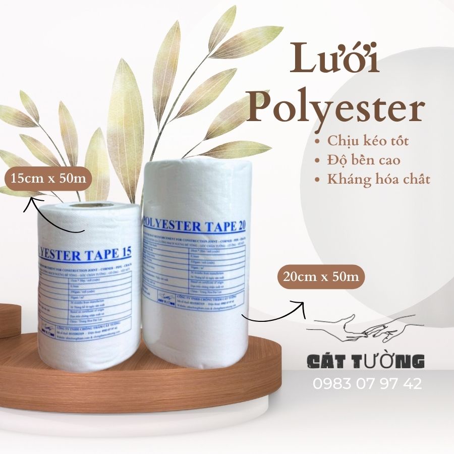 Lưới gia cường chống thấm polyester loại tốt