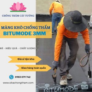 Quy trình thi công chống thấm bằng màng khò Bitumode 3mm