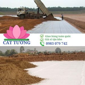 Vải địa kỹ thuật trồng cây trong xây dựng