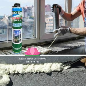 Thi công keo bọt xốp Maxseal 3F