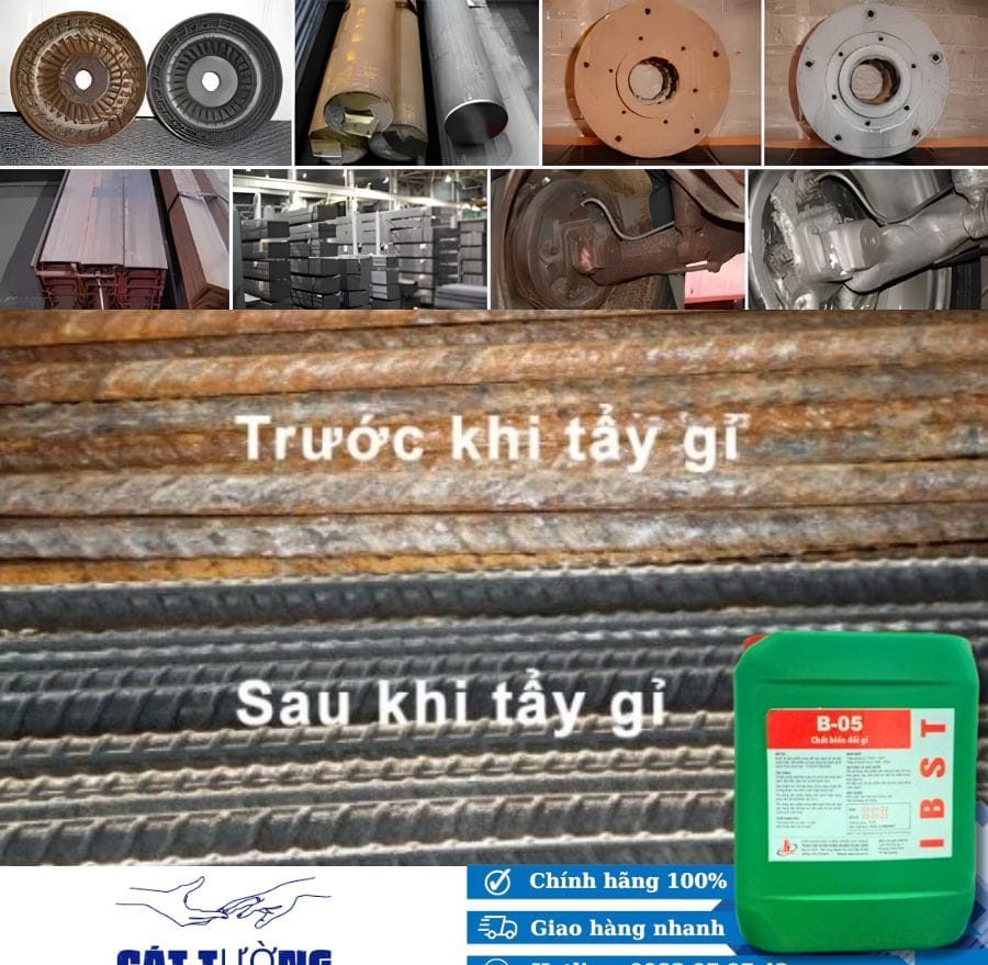Chất tẩy rỉ sắt thép xây dựng B05