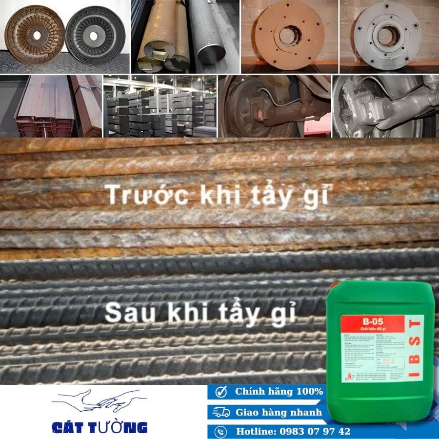 Chất tẩy rỉ sắt thép xây dựng B05