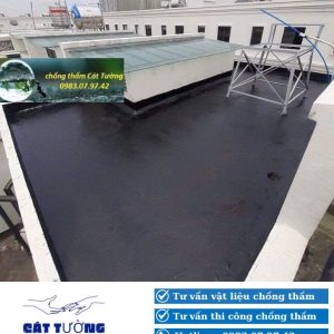 thi công lớp lót primer chống thấm gốc bitum công ty Cát Tường