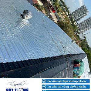 thi công tấm cách nhiệt mái tôn Cát Tường