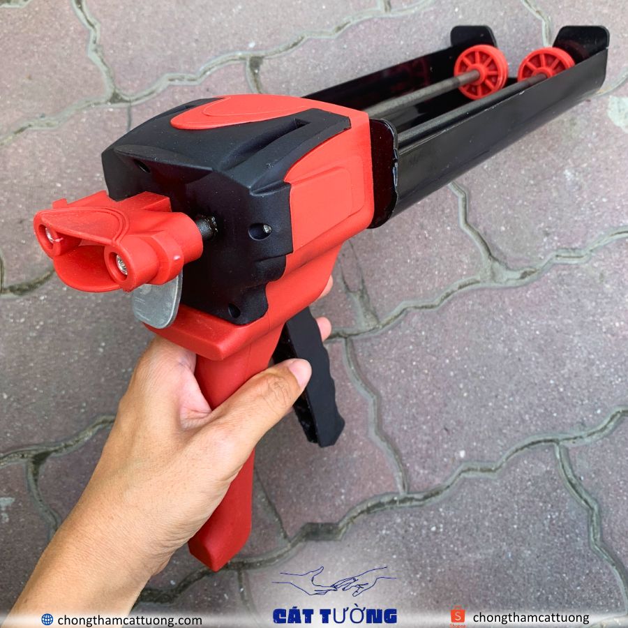 súng bắn keo ramset 2 nòng