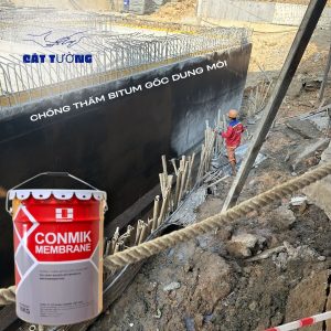 Chống thấm tầng hầm Bitum Conmik Membrane