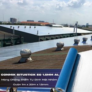 Màng Bitum Tự Dính Mặt Nhôm Conmik Bitustick EG AL